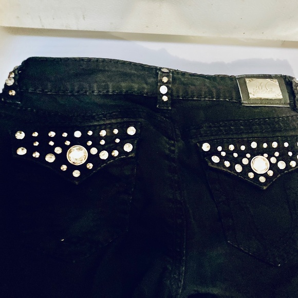 Miss Chic Black Jeans Size 9 - Picture 1 of 11